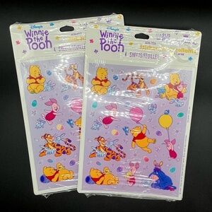 Vintage Hallmark Winnie the Pooh Tigger Piglet Stickers 8 Sheets (2 packs) Cute!